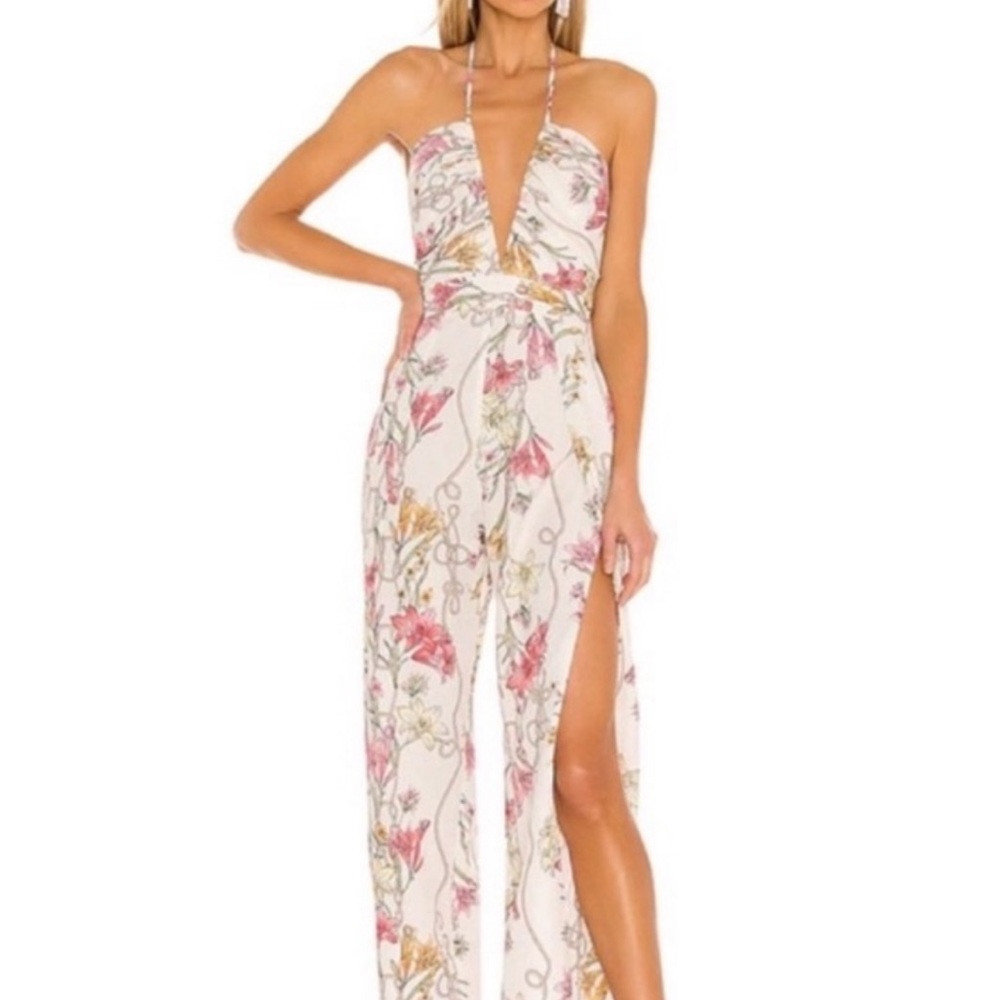 Katie May Jumpsuit in Ivory Lily